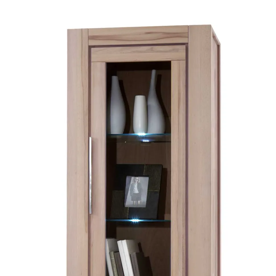 Massivholz Vitrine Thivios aus Wildeiche