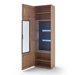 Massivholz Wohnwand Möbel Set - Assela (dreiteilig)