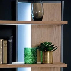 Massivholz Wohnwand Möbel Set - Assela (dreiteilig)