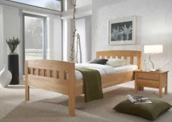 Massivholzbett Francisca aus Kernbuche