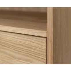 Massivholz-Kommode mit Fach und drei Schubladen - Fabijola