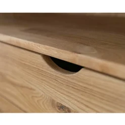 Massivholz-Kommode mit Fach und drei Schubladen - Fabijola