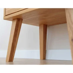 Massivholz-Nachtkommode mit Schublade - Fabijola