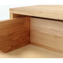 Massivholz-Nachtkommode mit Schublade - Fabijola