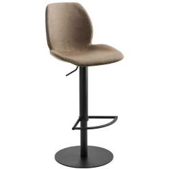 Material Mix Barstuhl in Beige & Schlamm - Vismarel