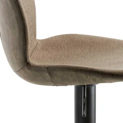 Material Mix Barstuhl in Beige & Schlamm - Vismarel