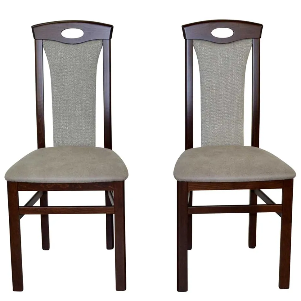 Material Mix Stühle gepolstert - Silevos (2er Set)