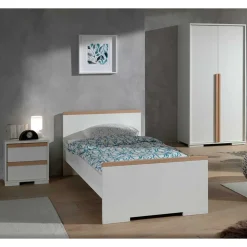 Möbel für das Jugendzimmer in Weiß - Eldrus (vierteilig)