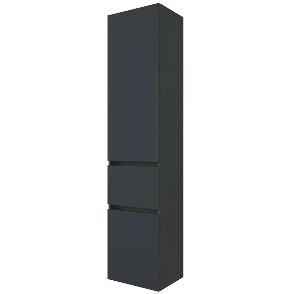 Möbel fürs Badezimmer in Dunkelgrau - Natarivos (dreiteilig)