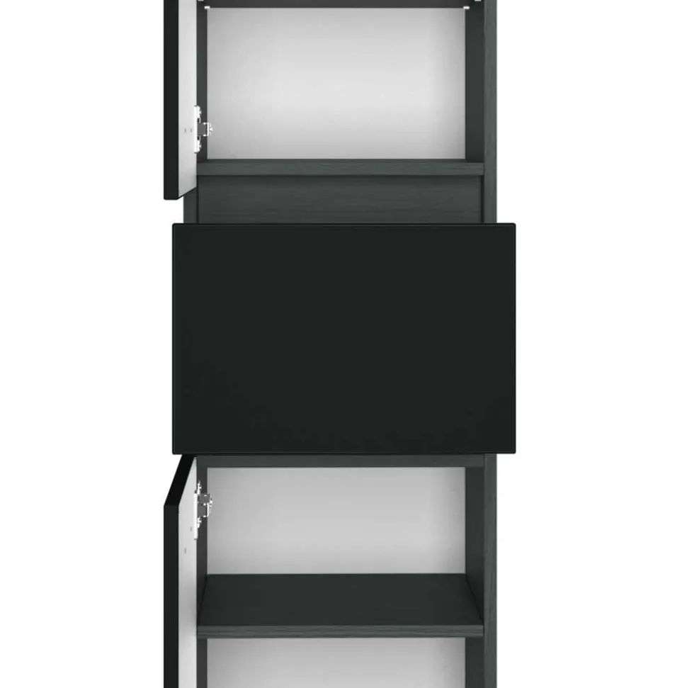 Möbel fürs Badezimmer in Dunkelgrau - Natarivos (dreiteilig)