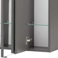 Möbel fürs Badezimmer in Dunkelgrau - Natarivos (dreiteilig)