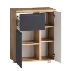 Möbel Kombination fürs Bad zweifarbig - Jambi (fünfteilig)