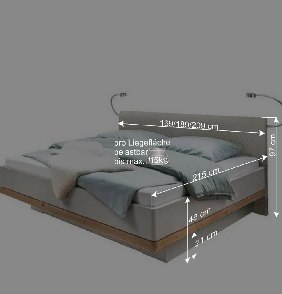 Möbel Schlafzimmer Set modern - Crascanu (vierteilig)