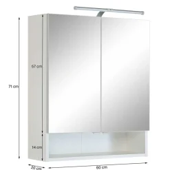 Möbel Set aus Bad Serie in Grün - Loenixa (vierteilig)