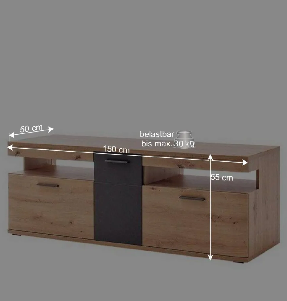 Möbel Wohnkombination Set - Vecenda (vierteilig)