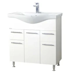 Möbelset fürs Bad in Weiß - Nancyssa (dreiteilig)