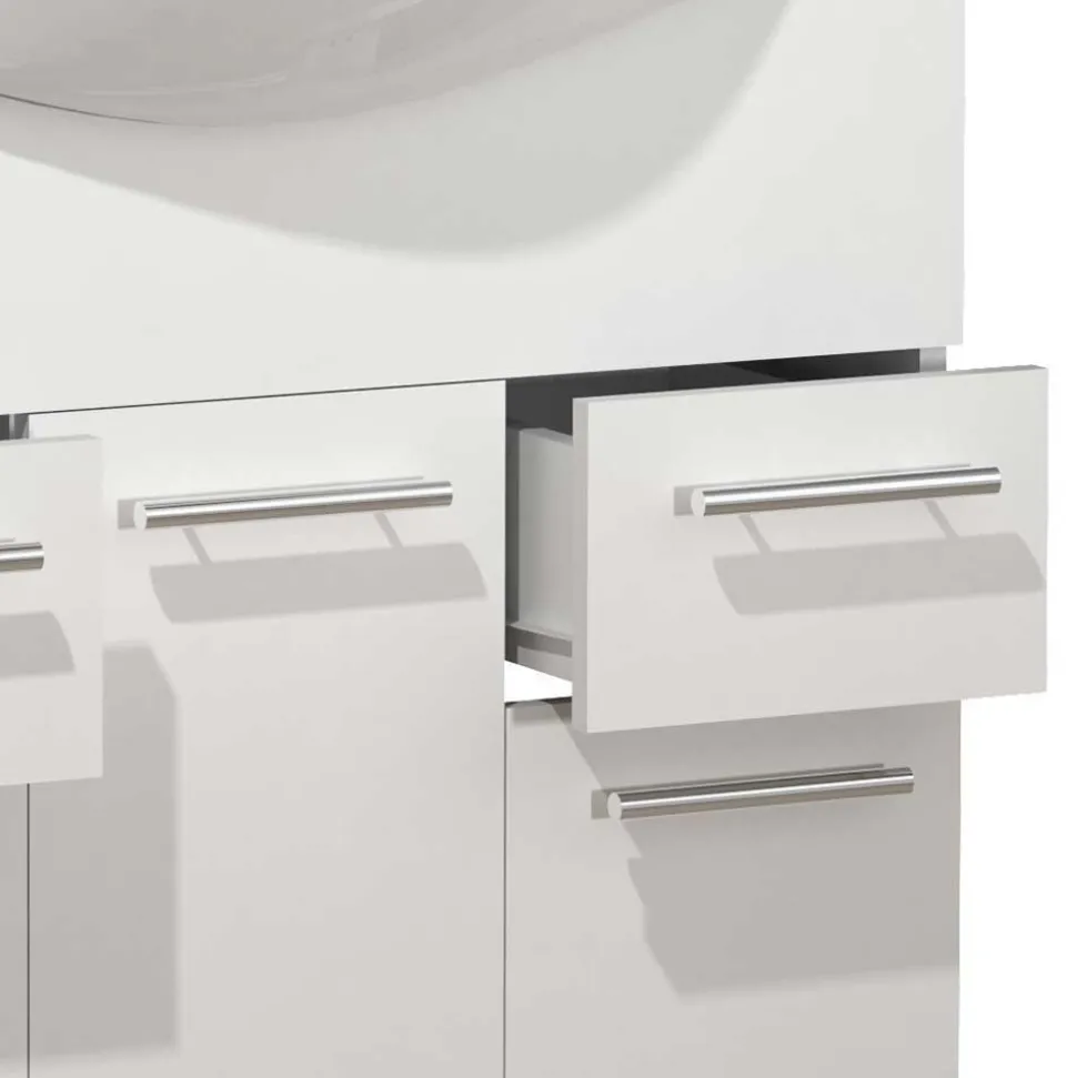 Möbelset fürs Bad in Weiß - Nancyssa (dreiteilig)