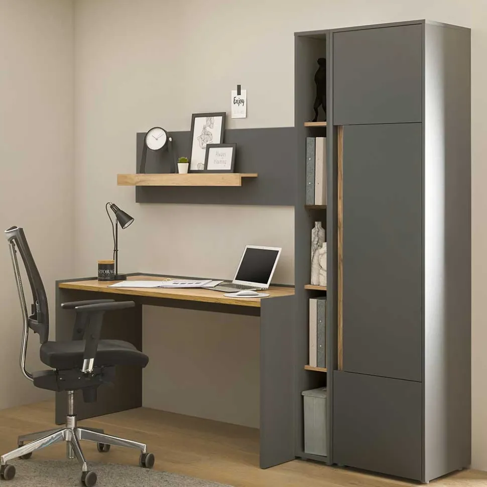 Möbelset fürs Home Office komplett - Ahilav (vierteilig)