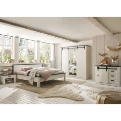 Möbelset Schlafzimmer mit Bett 180x200 - Tramos (fünfteilig)