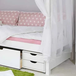 Mädchen Himmelbett Emyta aus Kiefer Massivholz