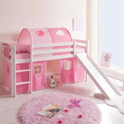 Mädchen Hochbett Rene mit Rutsche