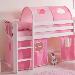 Mädchen Hochbett Rene mit Rutsche