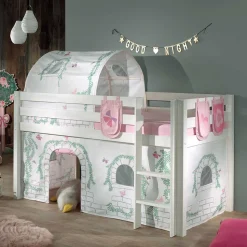 Mädchen Spielbett in Weiß - Stephanie