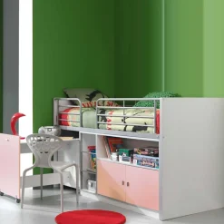 Mädchen-Hochbett Trio in Rosa