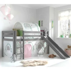 Mädchenzimmer Rutschbett in Grau - Surie