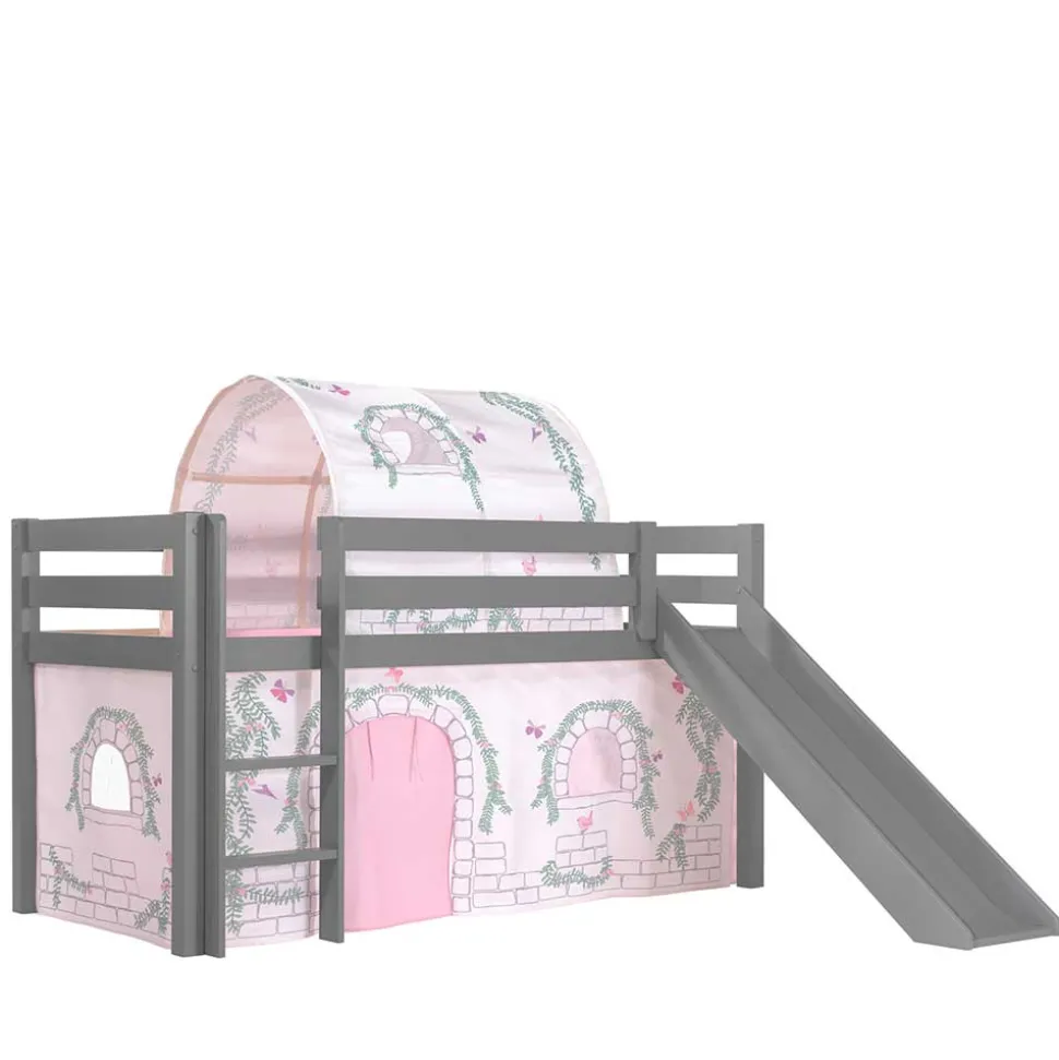 Mädchenzimmer Rutschbett in Grau - Surie