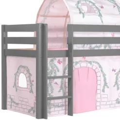 Mädchenzimmer Rutschbett in Grau - Surie