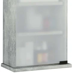 Medizinschrank in Betonoptik abschließbar - Woba