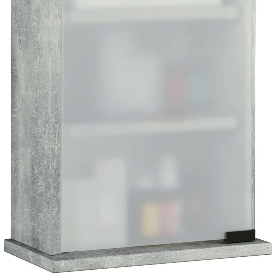 Medizinschrank in Betonoptik abschließbar - Woba