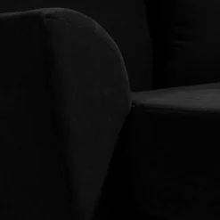 Mega Polstersessel aus schwarzem Velours - Villaro