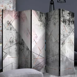 Mehrfarbig bedruckter Paravent 225 cm breit - Embus