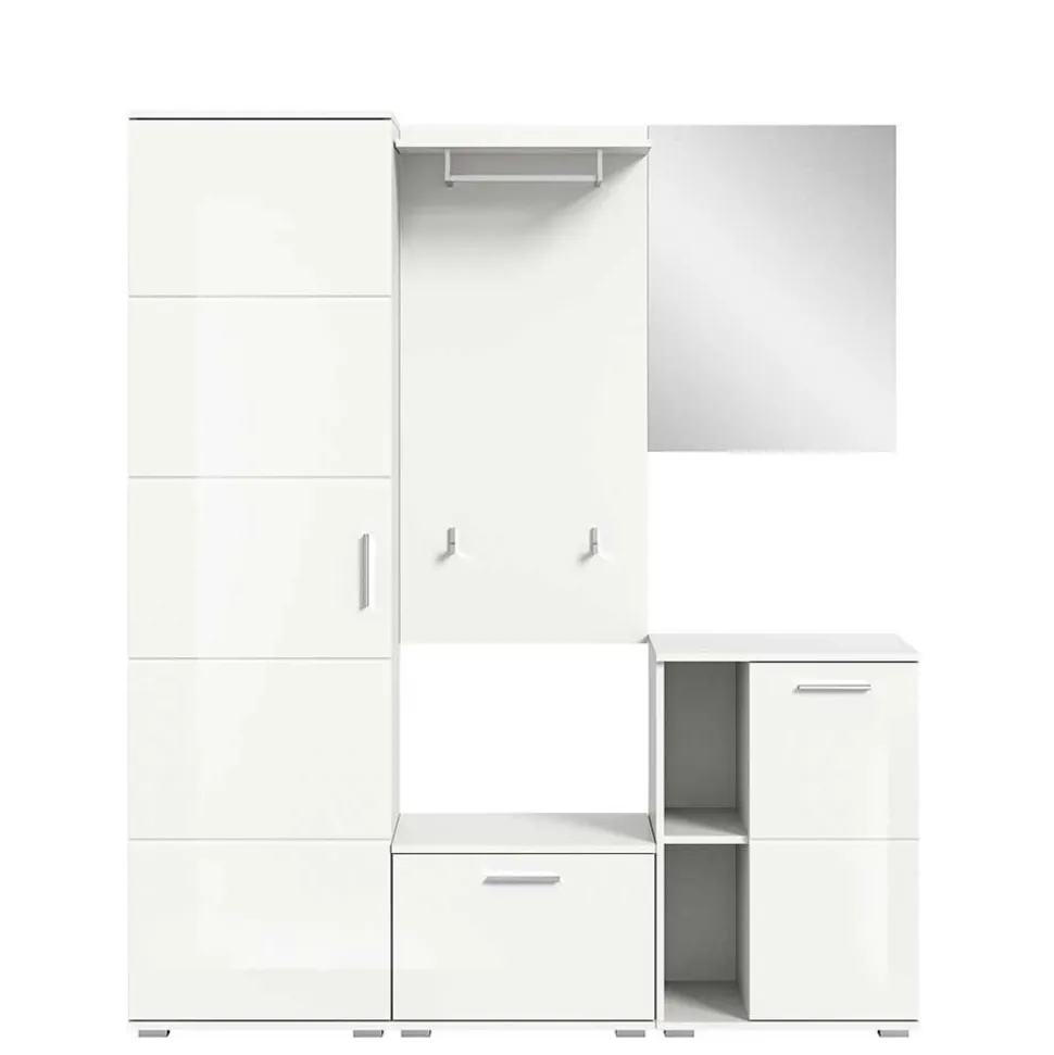 Mehrteilige Garderobenkombination in Hochglanz - Rugova I