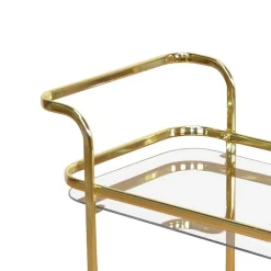 Metall Barwagen in Messingfarben - Imano