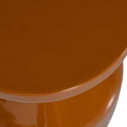 Metall Beistelltisch in Ocker glänzend - Svilia