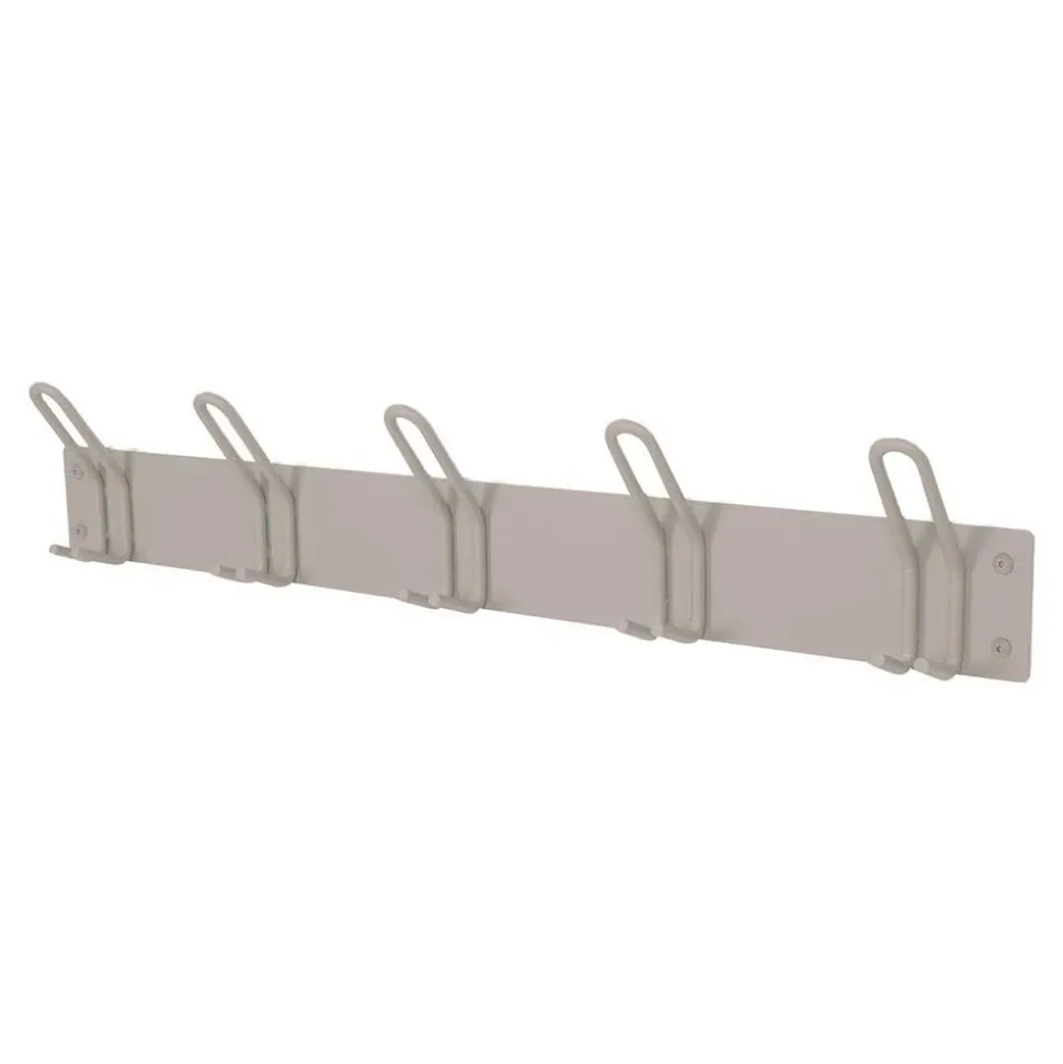 Metall Hakenleiste pulverbeschichtet in Taupe - Borad