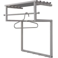 Metall Hängegarderobe in Taupe - Solca