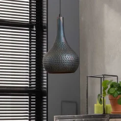 Metall Hängelampe in Birnenform - Eiken