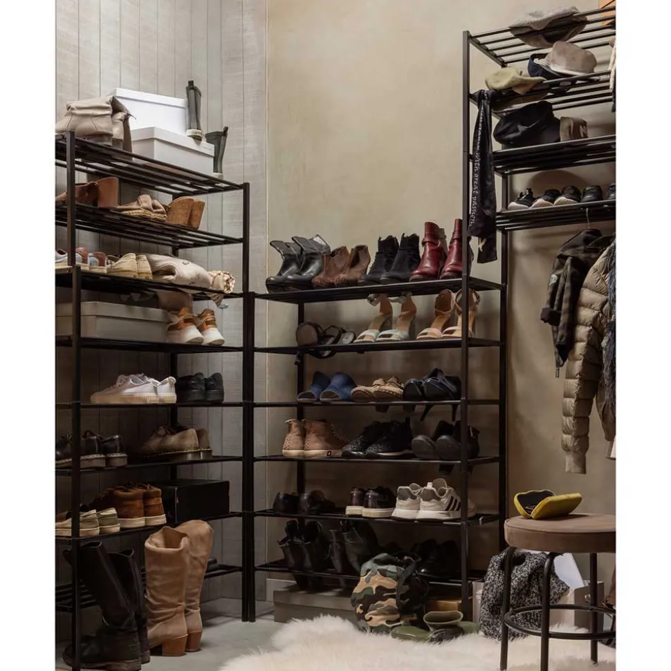 Metall Schuhregal mit vier Gitterablagen - Greeceline