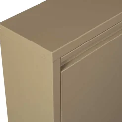 Metall Schuhschrank in Beige - Izzymo