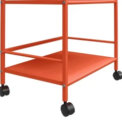 Metall Servierwagen in Orange - Troketta