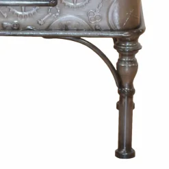 Metall Truhentisch im Koffer Design mit Print Magic Industry Style