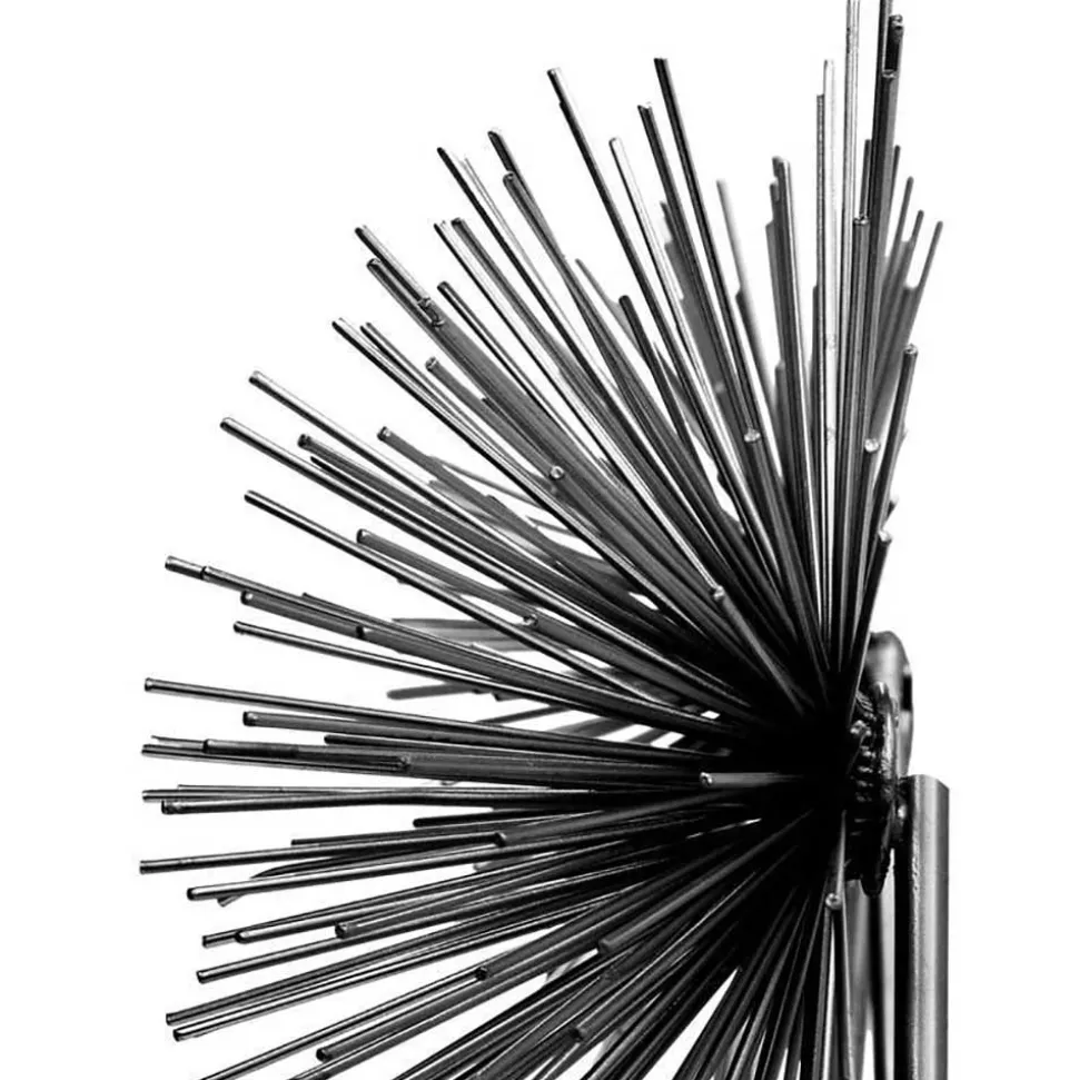 Metall Wanddekoration in Schwarz - Folio