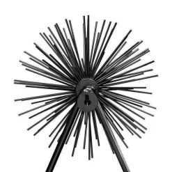 Metall Wanddekoration in Schwarz - Folio