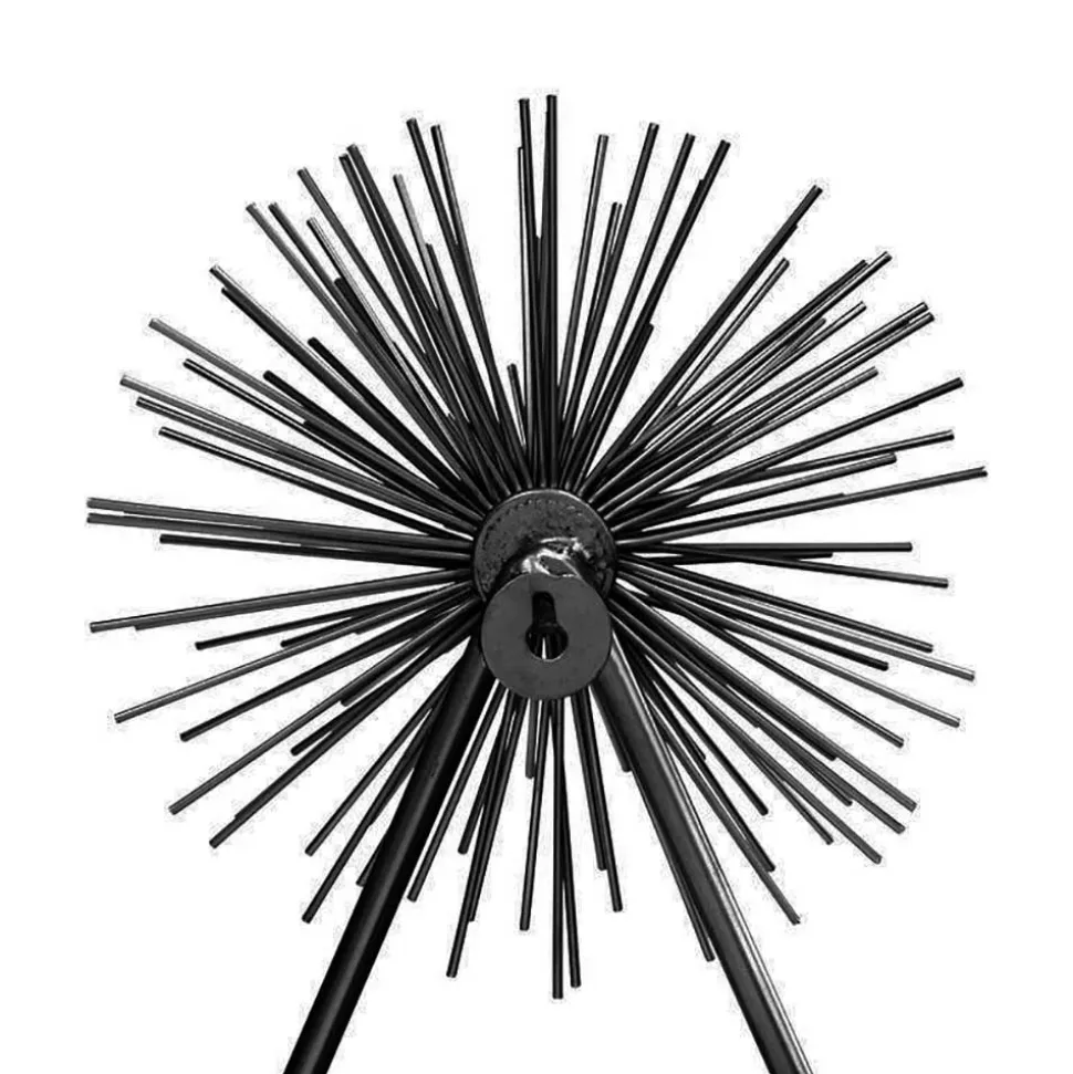 Metall Wanddekoration in Schwarz - Folio