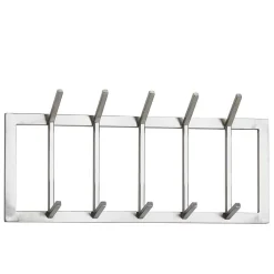 Metall Wandgarderobe in Silber - Rading