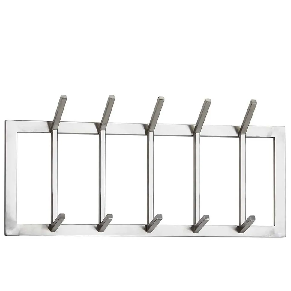 Metall Wandgarderobe in Silber - Rading